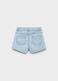 Wrapped denim skort