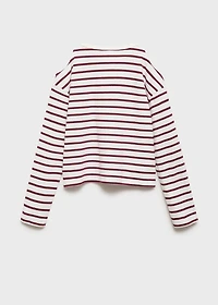 Striped t-shirt with cut-out