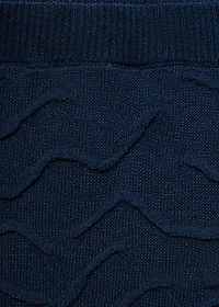 Textured long skirt