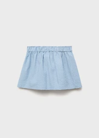 Striped cotton skirt