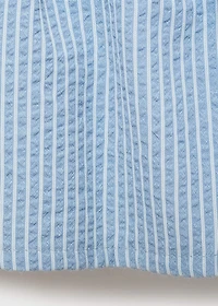 Striped cotton skirt