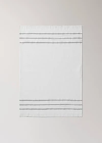 Waffle fringed dish cloth