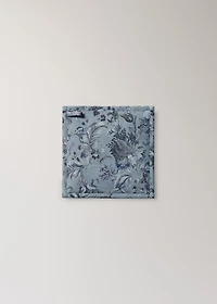 Cotton-linen printed oven mitt