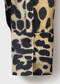 Leopard-print shirt with pocket
