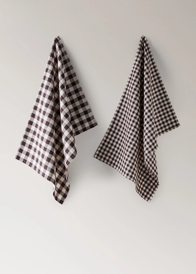 Gingham kitchen towels