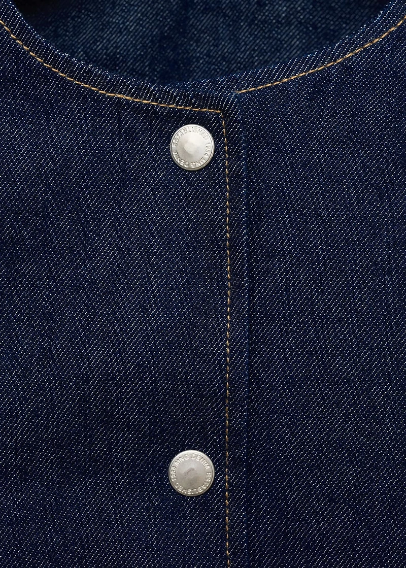 Denim crop jacket