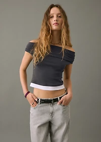 Off-shoulder top