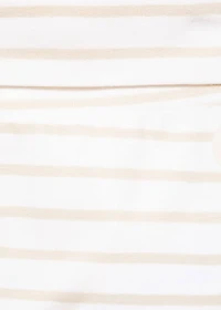 Stripped cotton leggings