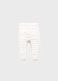 Stripped cotton leggings
