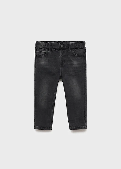 Straight cotton jeans