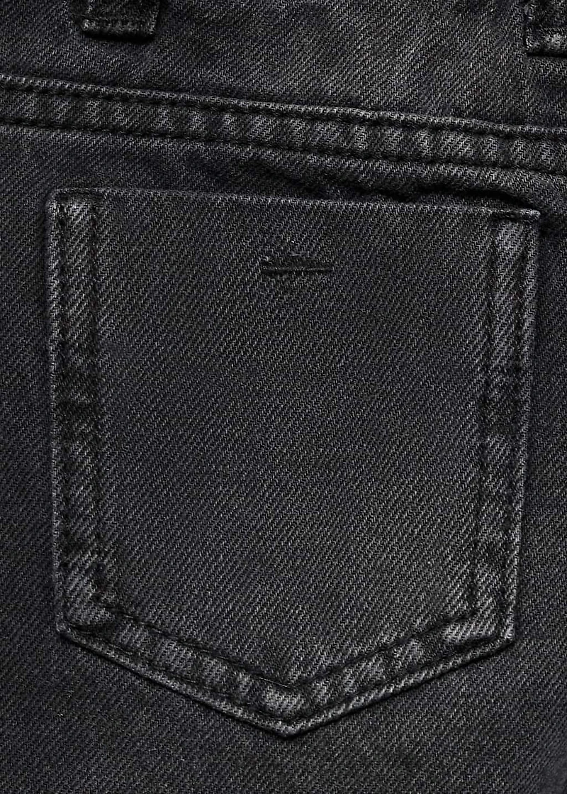 Straight cotton jeans