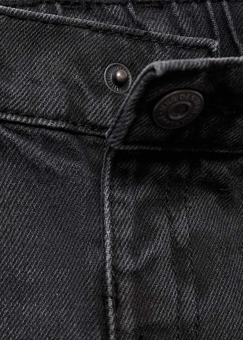 Straight cotton jeans