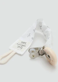 Printed brooch pacifier holder