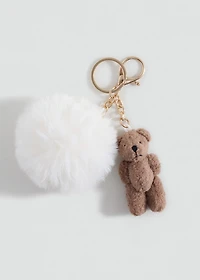 Keychain with bear design