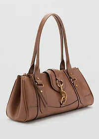 Medium shoulder bag with snap hook