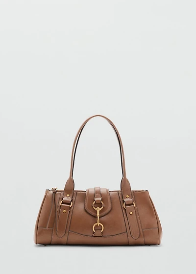 Medium shoulder bag with snap hook