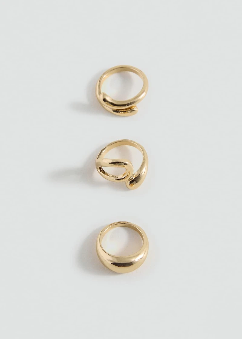 Pack of 3 combined rings