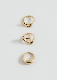 Pack of 3 combined rings