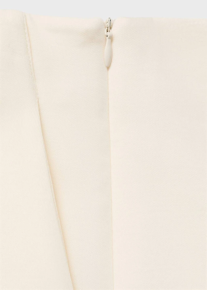 Cotton skirt with opening
