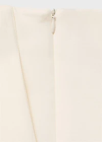 Cotton skirt with opening