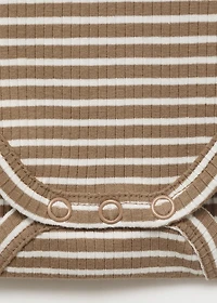 Striped cotton bodysuit