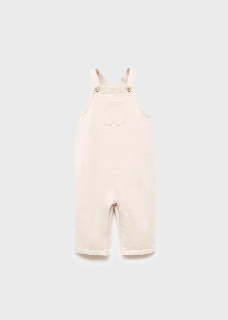 Long cotton dungarees