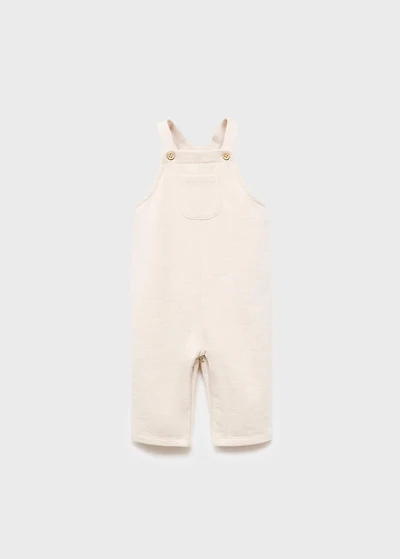 Long cotton dungarees
