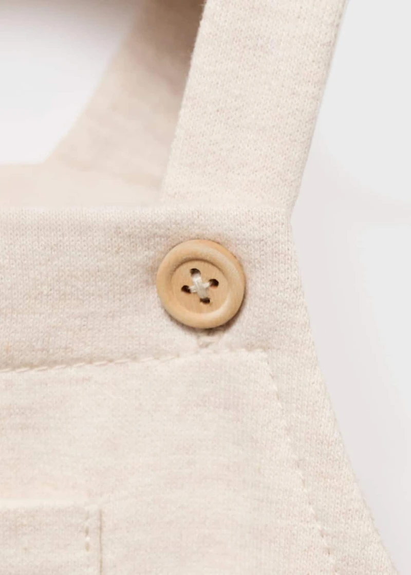 Long cotton dungarees