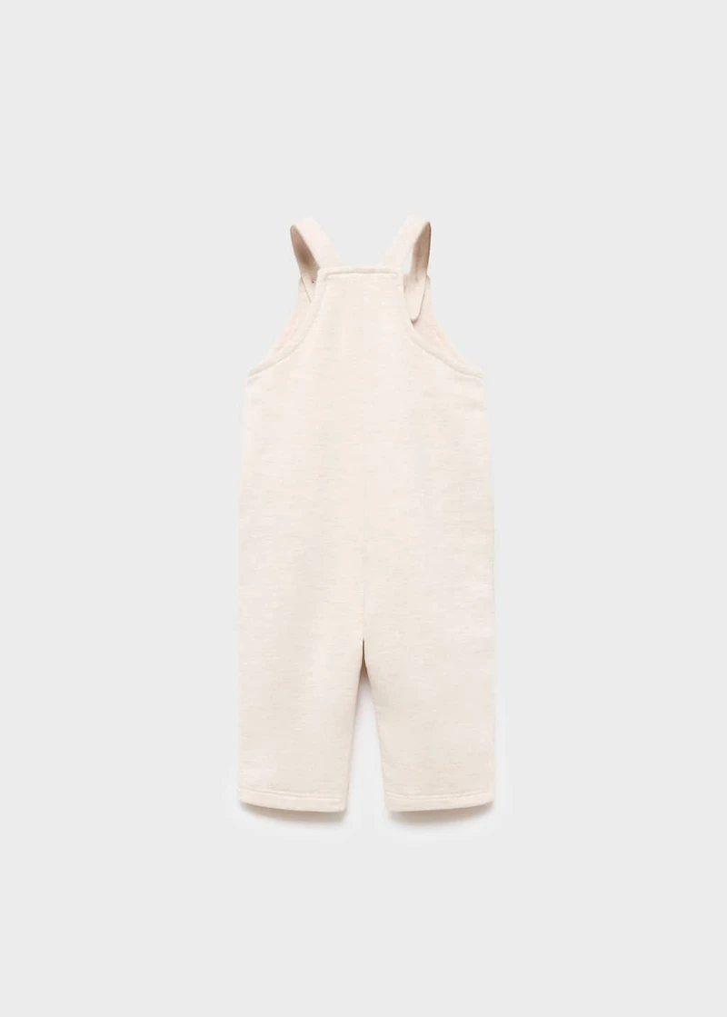 Long cotton dungarees