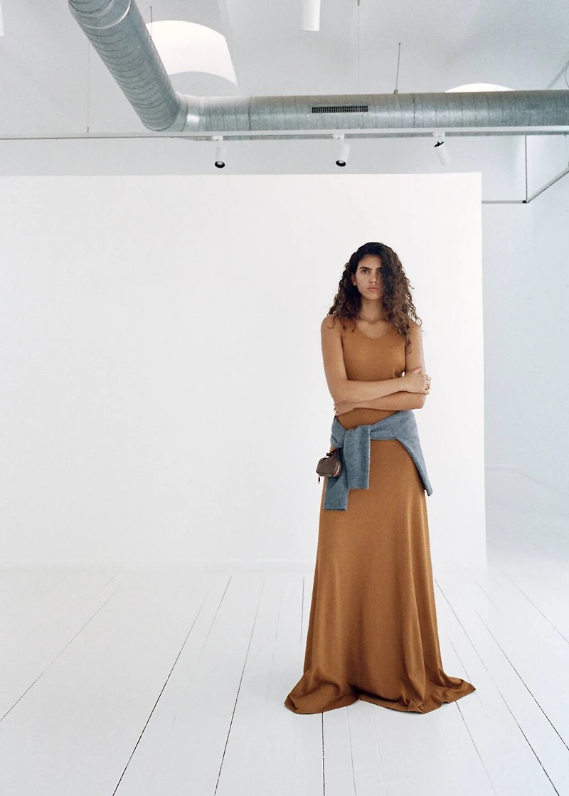 Knit long dress