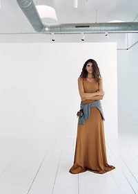 Knit long dress