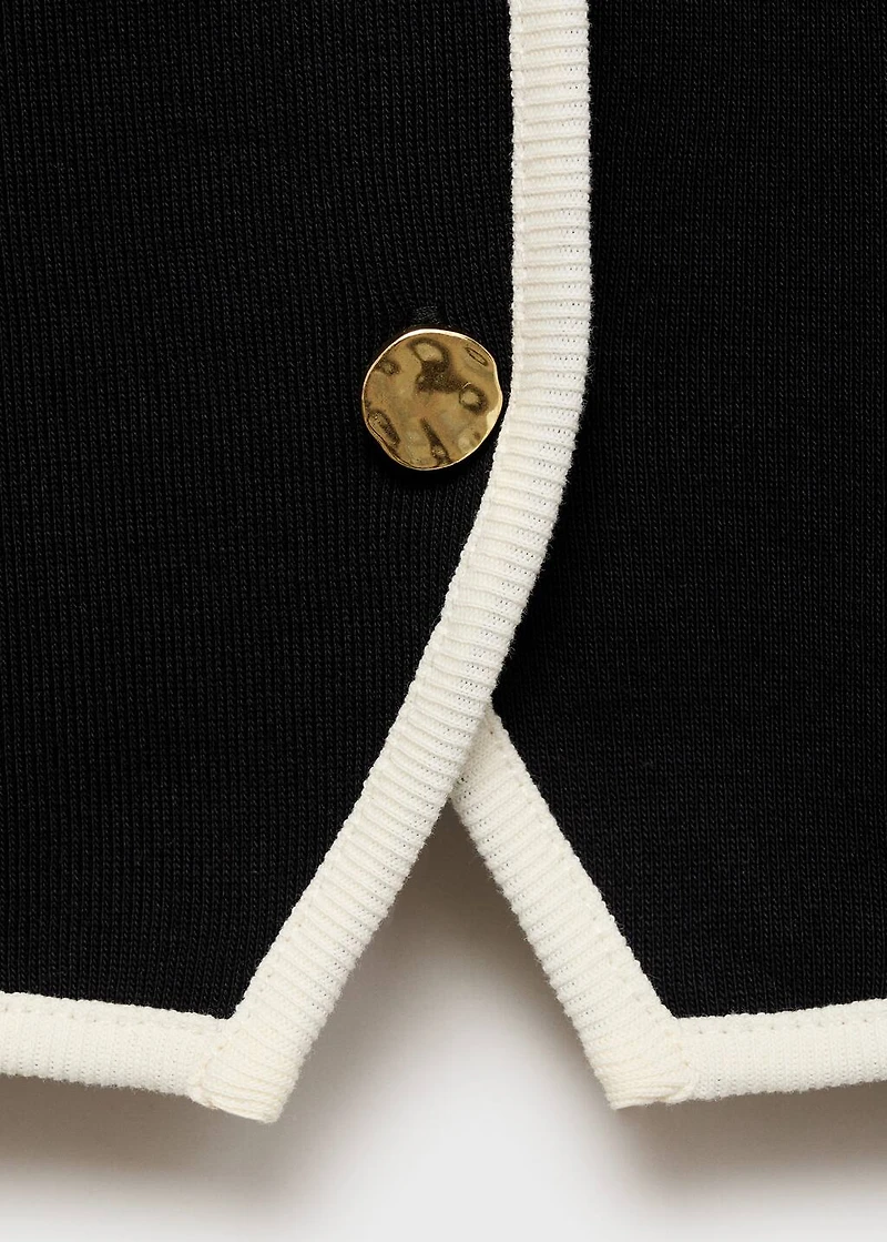 Cotton t-shirt with contrasting trim