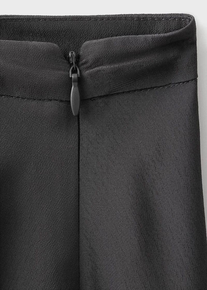 Asymmetrical maxi-skirt