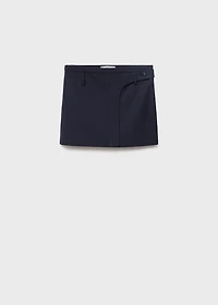 Pinstriped short skirt