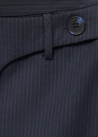 Pinstriped short skirt