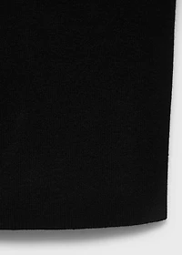 Perkins-neck knitted top