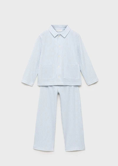 Striped cotton long pyjama