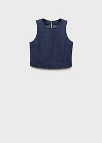 Denim crop top