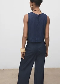 Denim crop top