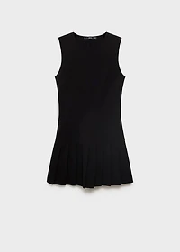 Pleated short dress
