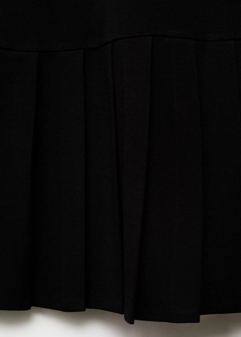 Pleated short dress