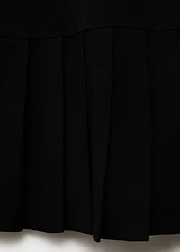 Pleated short dress