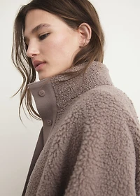 Sherpa buttoned cardigan