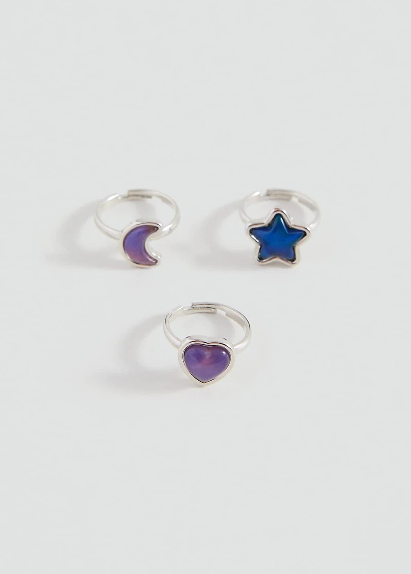 Pack of 3 combined rings