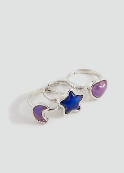 Pack of 3 combined rings