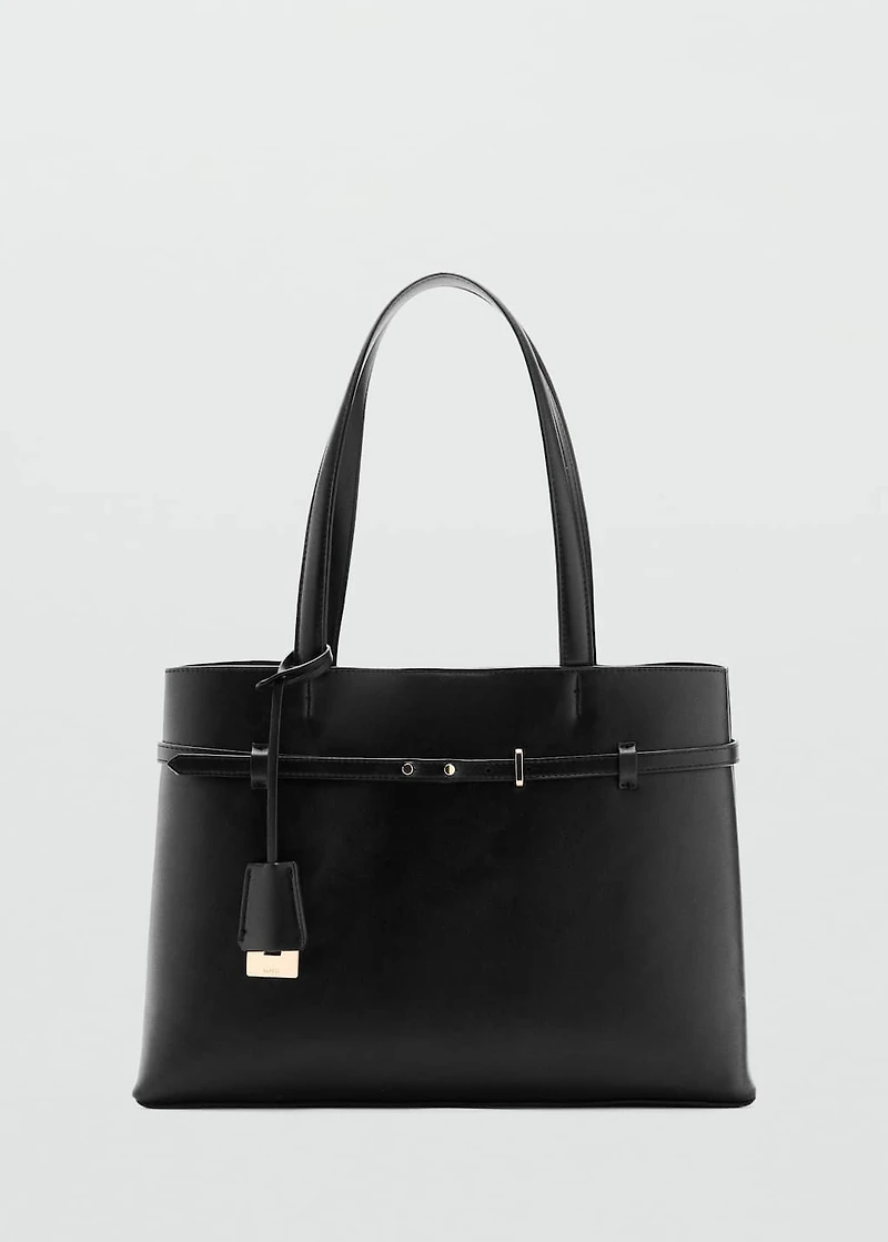 Shopper bag with charm