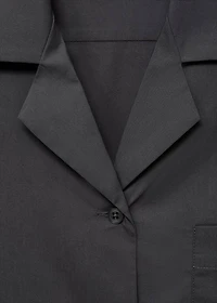 Poplin pajama shirt