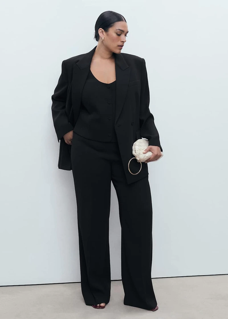 Double-breasted suit jacket