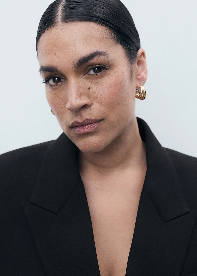 Double-breasted suit jacket