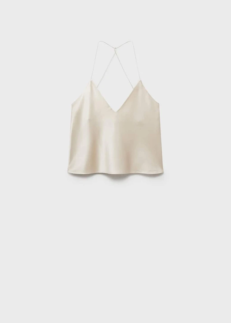 Silk pajama top